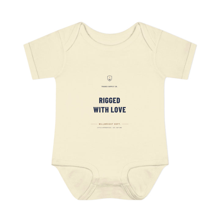 Rigged With Love — Millwright Baby Bodysuit — alternate view