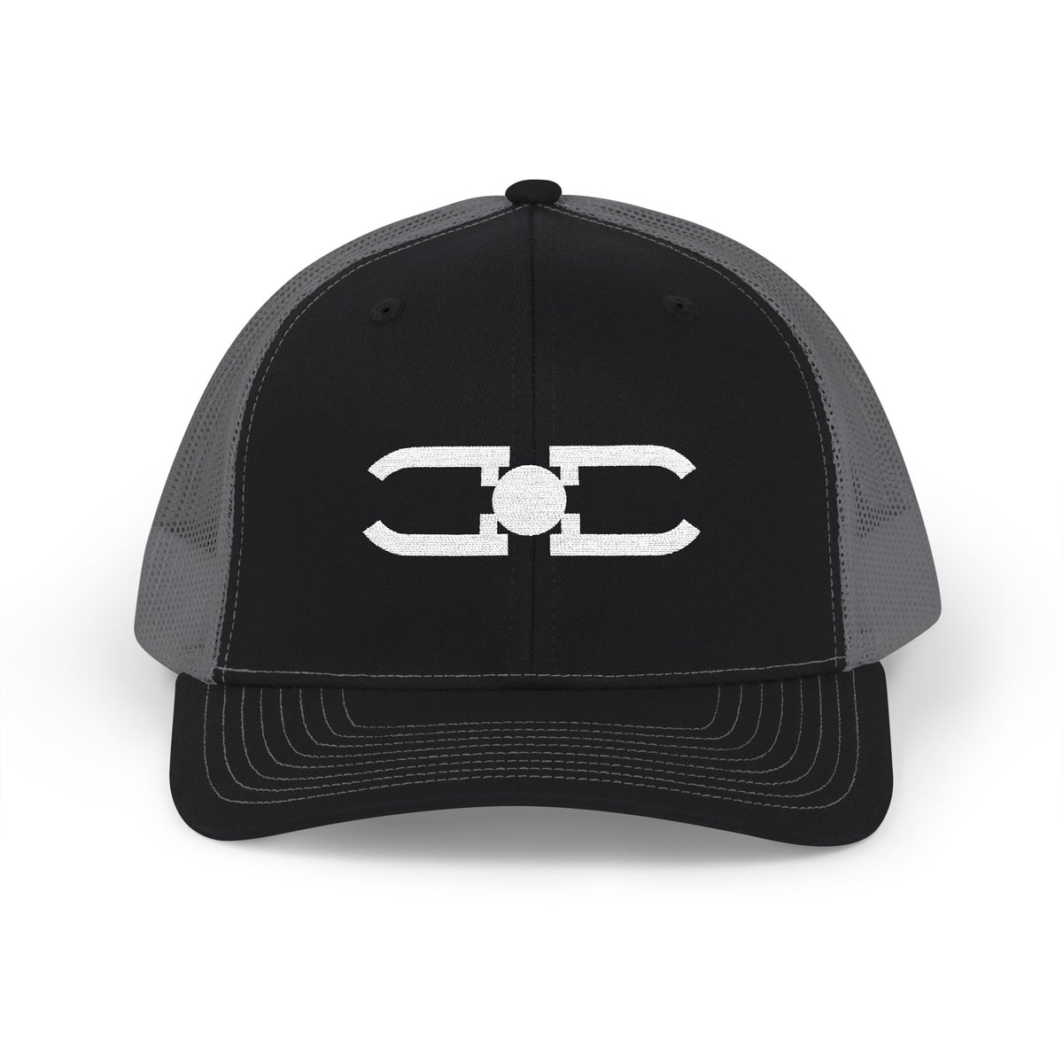 Dead-Center Bubble — Embroidered Snapback Trucker Hat