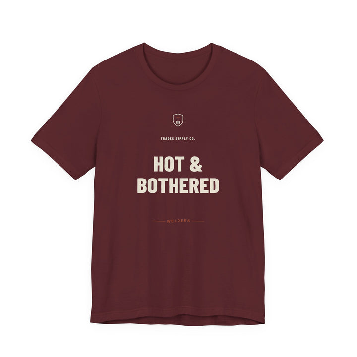 Hot & Bothered — Funny Welder T-Shirt — view 3