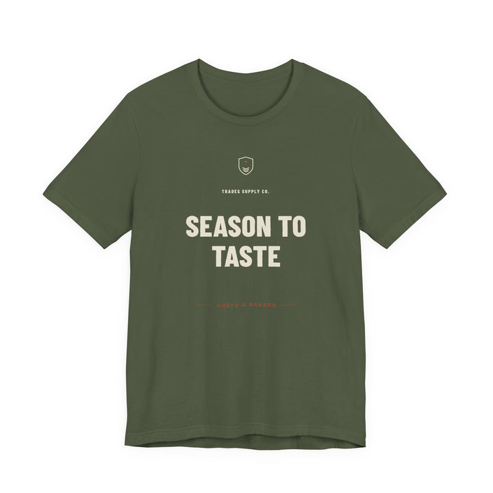 Season To Taste — Funny Chef T-Shirt — view 4