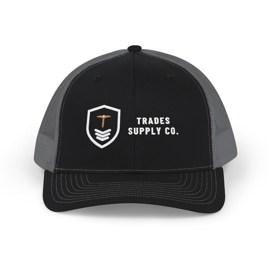 Trades Supply Co. Crest — Embroidered Snapback Trucker Hat