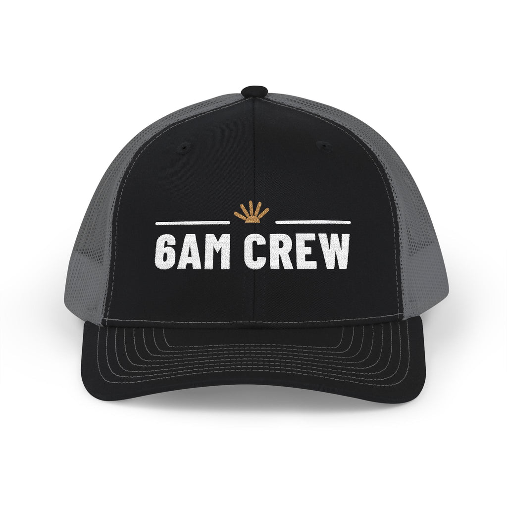 6AM Crew — Embroidered Snapback Trucker Hat