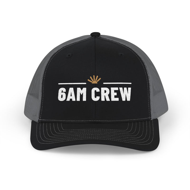 6AM Crew — Embroidered Snapback Trucker Hat