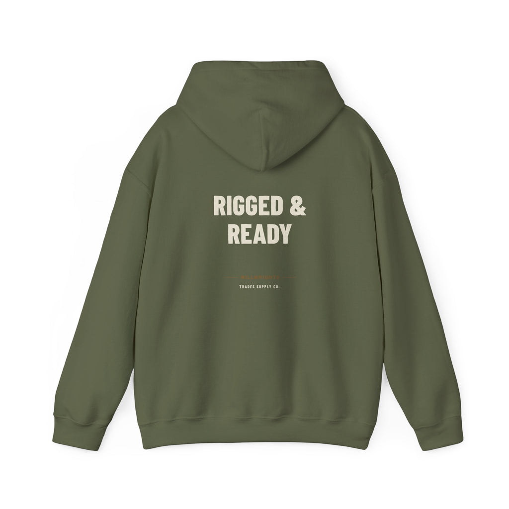 Rigged & Ready — Funny Millwright Hoodie