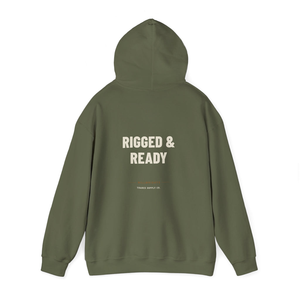 Rigged & Ready — Funny Millwright Hoodie