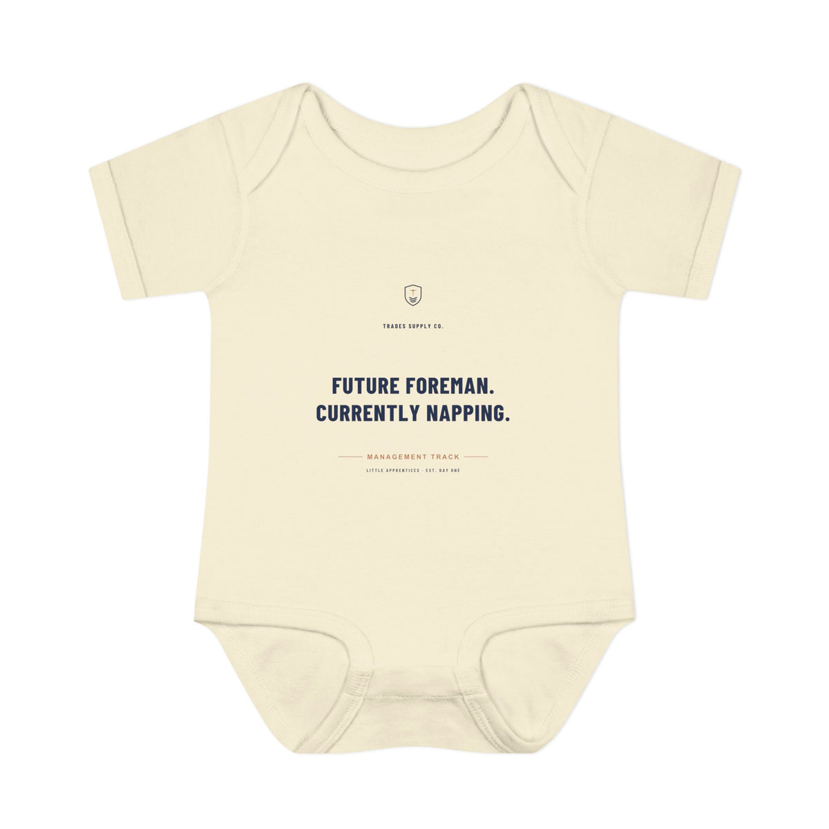 Future Foreman. Currently Napping — Little Apprentices Baby Bodysuit