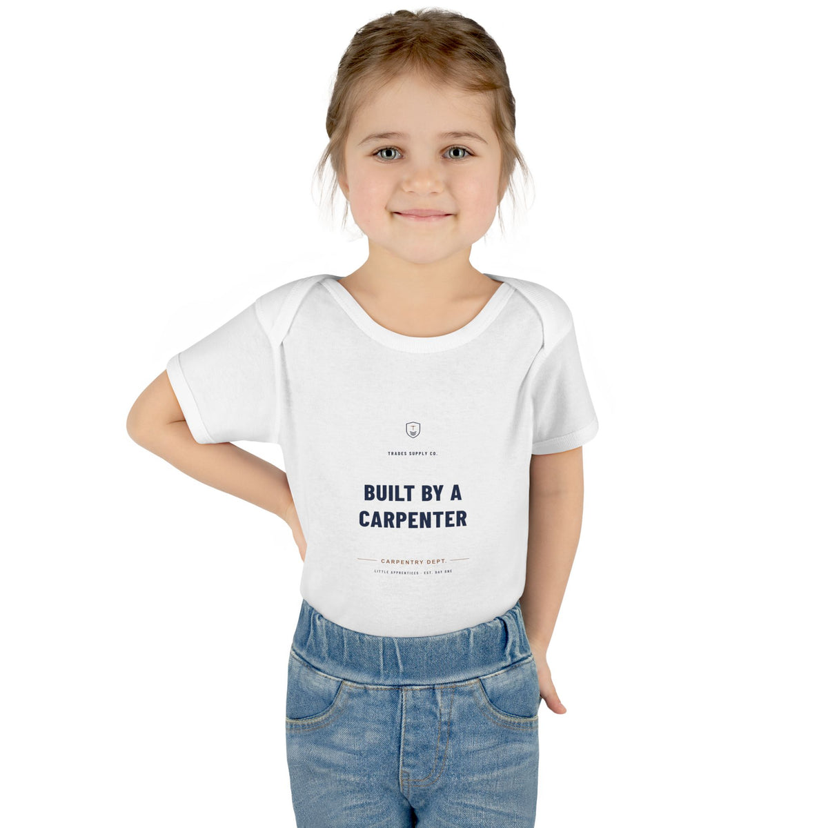 Built By A Carpenter — Carpenter Baby Bodysuit