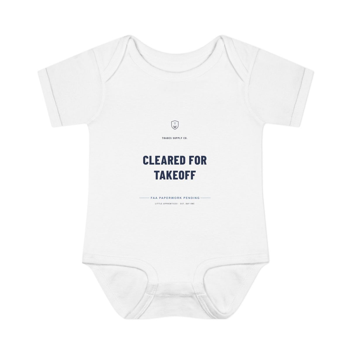 Cleared For Takeoff — Aircraft Mechanic Baby Bodysuit