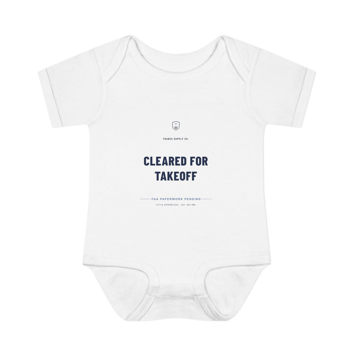 Cleared For Takeoff — Aircraft Mechanic Baby Bodysuit