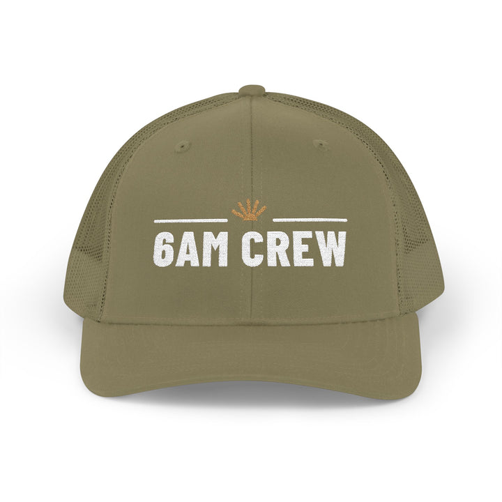 6AM Crew — Embroidered Snapback Trucker Hat — view 3