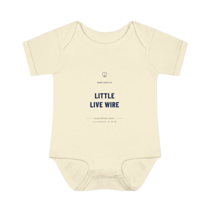 Little Live Wire — Electrician Baby Bodysuit — alternate view