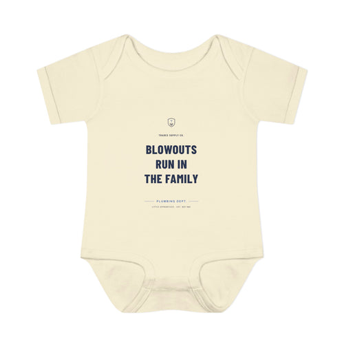 Blowouts Run In The Family — Plumber Baby Bodysuit