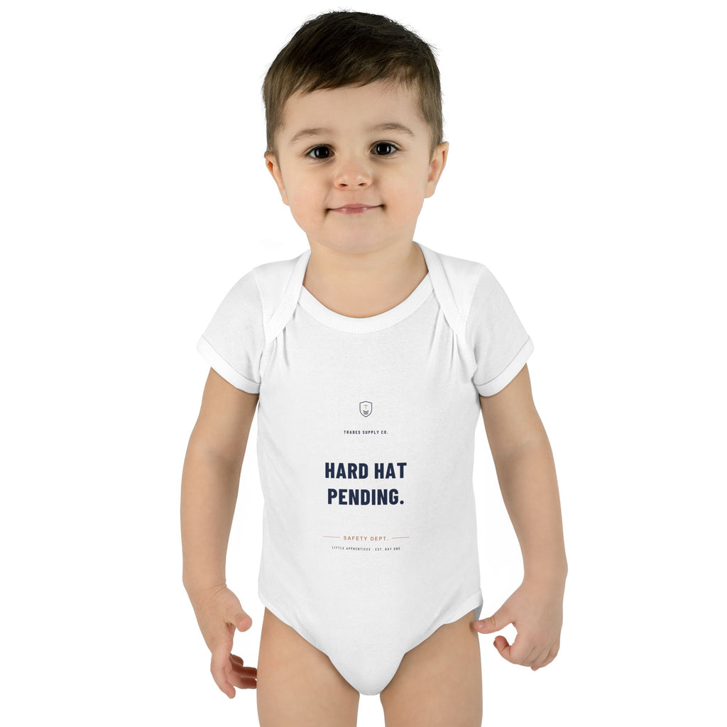 Hard Hat Pending — Little Apprentices Baby Bodysuit
