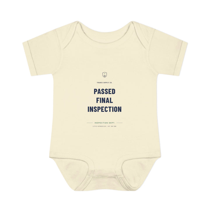 Passed Final Inspection — Inspector Baby Bodysuit — alternate view