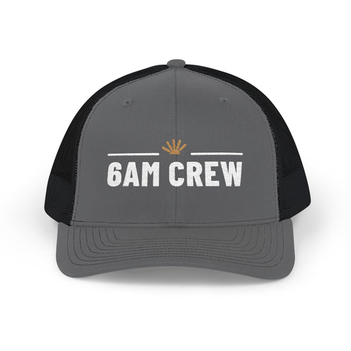6AM Crew — Embroidered Snapback Trucker Hat