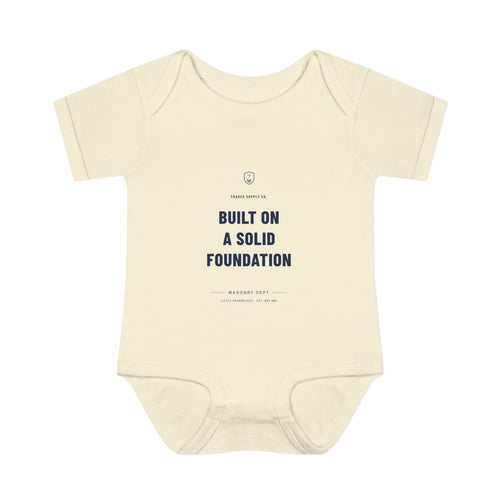Built On A Solid Foundation — Mason Baby Bodysuit