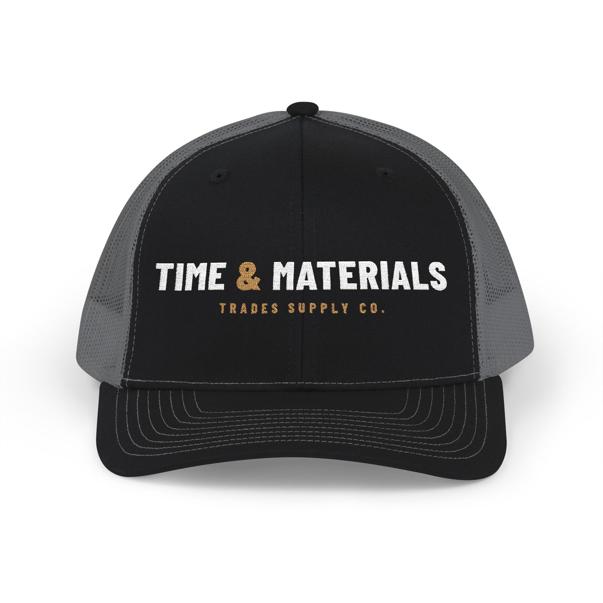Time & Materials — Embroidered Snapback Trucker Hat