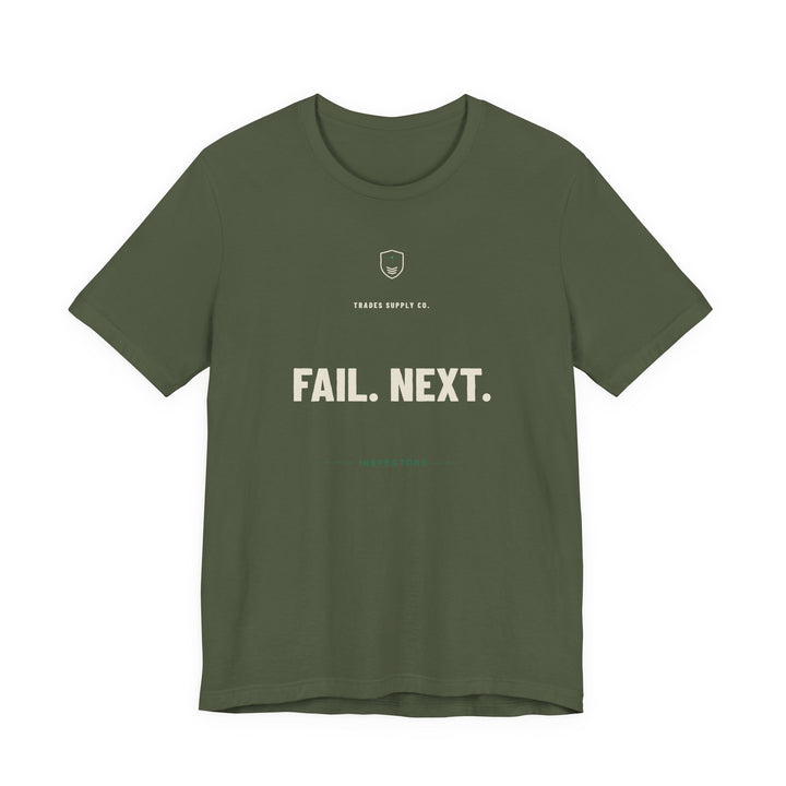 Fail. Next. — Funny Inspector T-Shirt — view 4