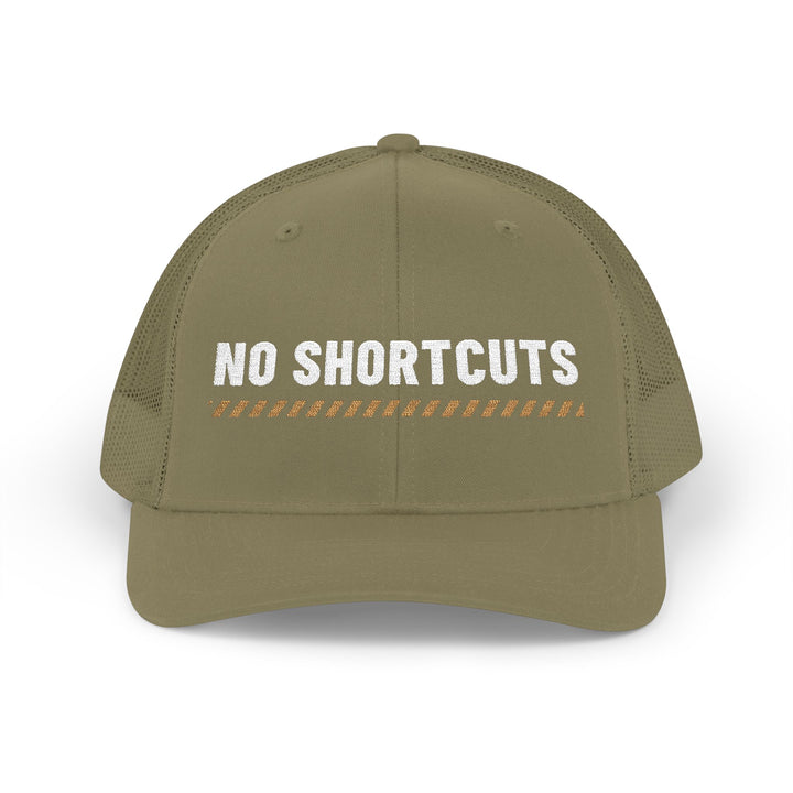 No Shortcuts — Embroidered Snapback Trucker Hat — view 3