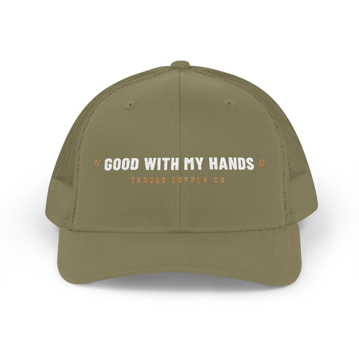 Good With My Hands — Embroidered Snapback Trucker Hat