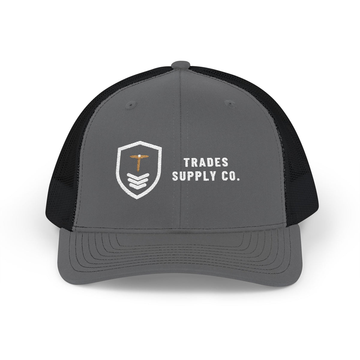 Trades Supply Co. Crest — Embroidered Snapback Trucker Hat