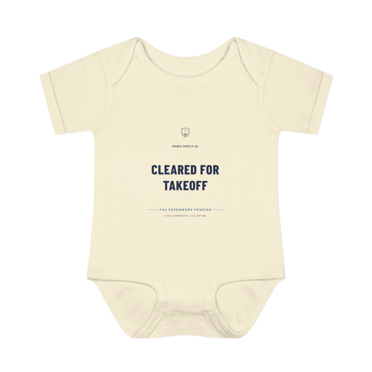 Cleared For Takeoff — Aircraft Mechanic Baby Bodysuit