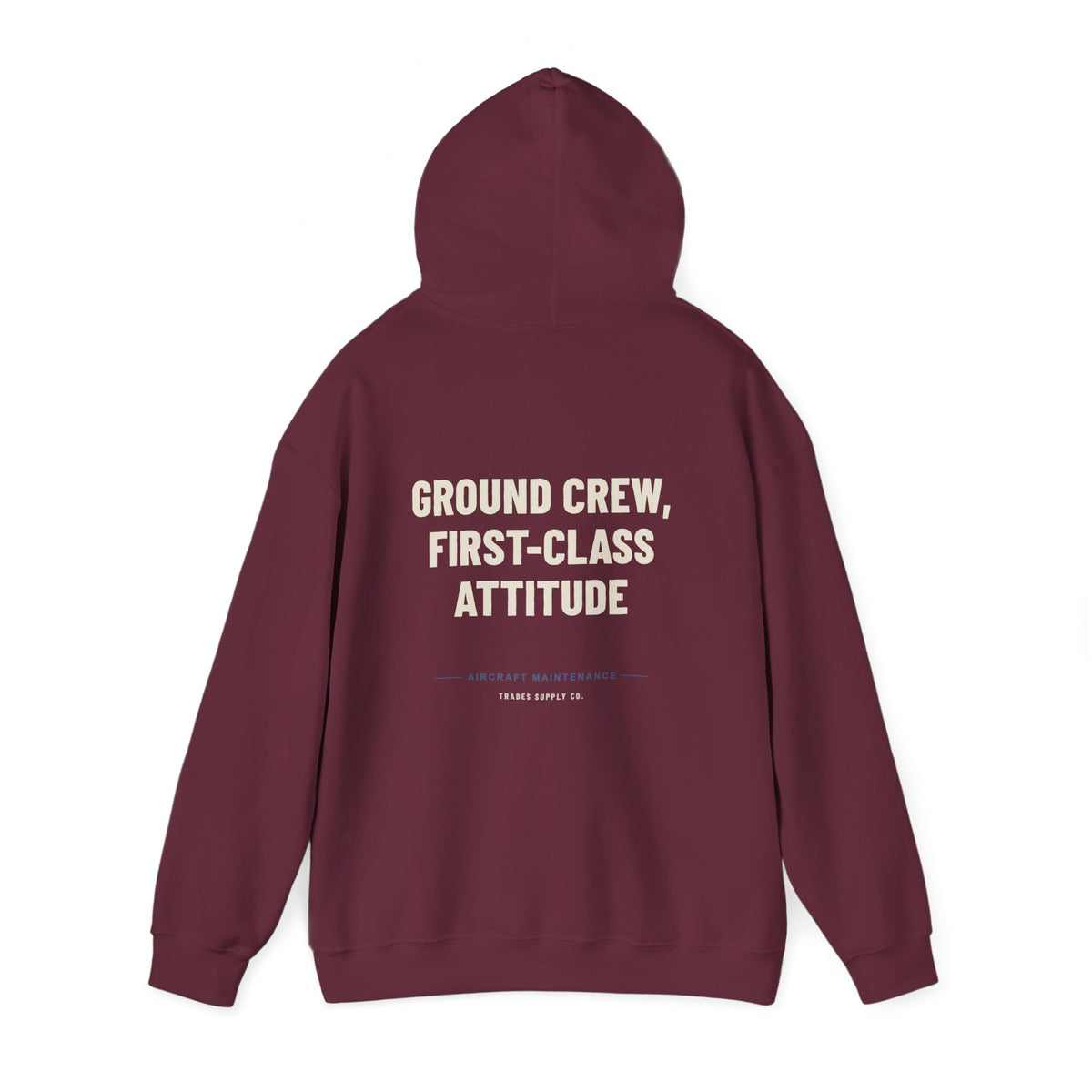 Ground Crew, First-Class Attitude — Funny Aircraft Mechanic Hoodie