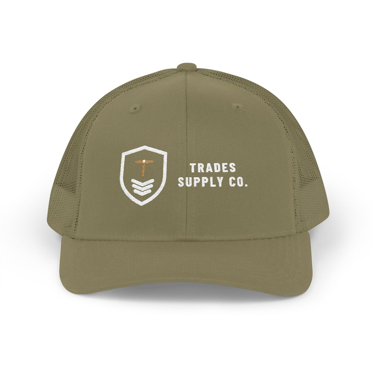 Trades Supply Co. Crest — Embroidered Snapback Trucker Hat
