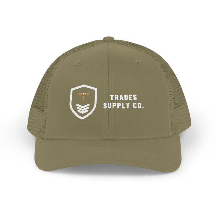 Trades Supply Co. Crest — Embroidered Snapback Trucker Hat — view 3