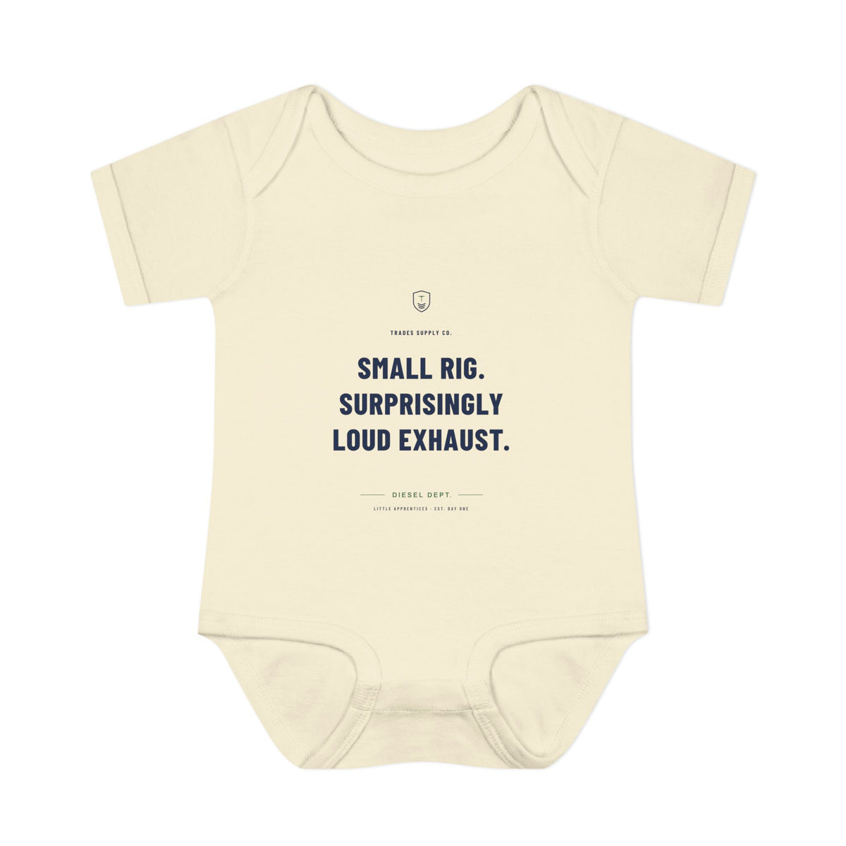 Small Rig. Surprisingly Loud Exhaust. — Diesel Tech Baby Bodysuit