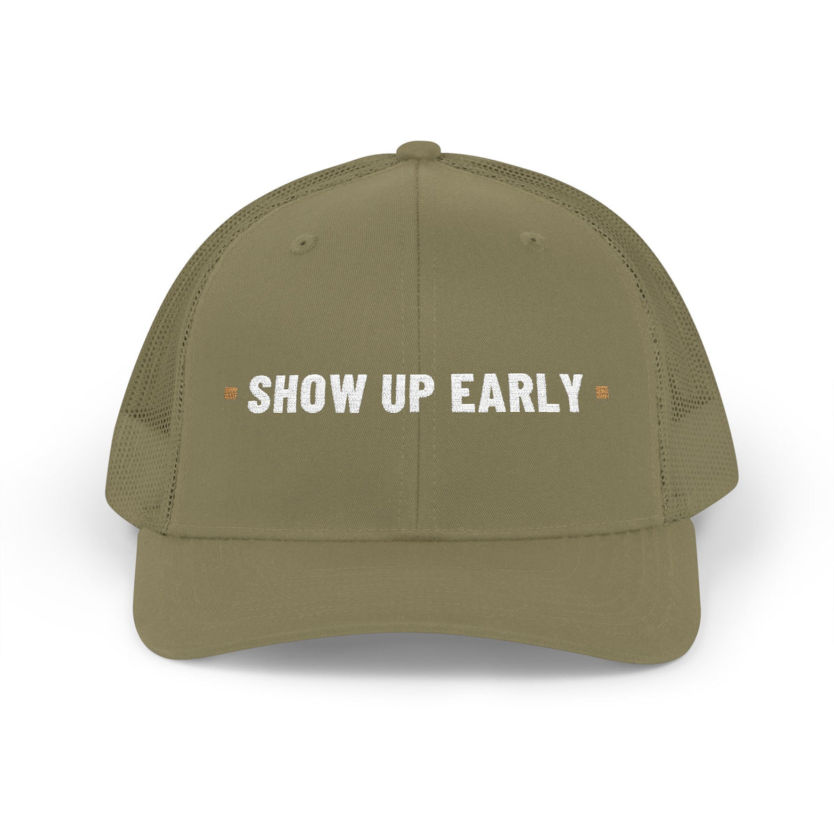 Show Up Early — Embroidered Snapback Trucker Hat