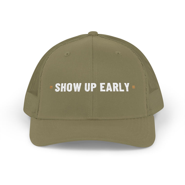 Show Up Early — Embroidered Snapback Trucker Hat — view 3